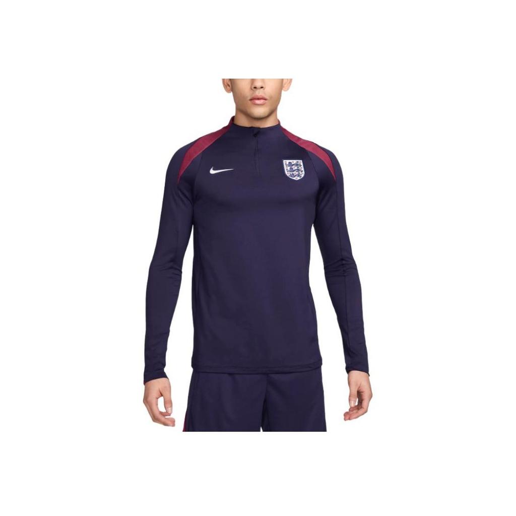 Nike Dri-Fit Strike Color Block Outdoor Casual Long Sleeve Football Shirt Men Tops Purple Ink FJ2991-555