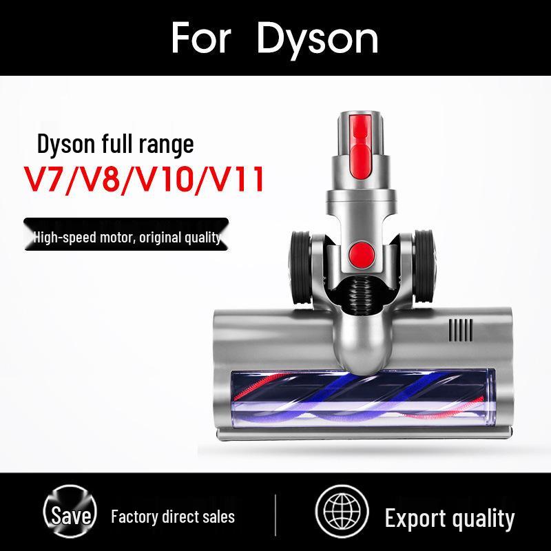 Compatible Electric Floor Brush for Dyson Vacuum Models V7, V8, V10, V11, V15 - Soft Plush Roller Accessory.