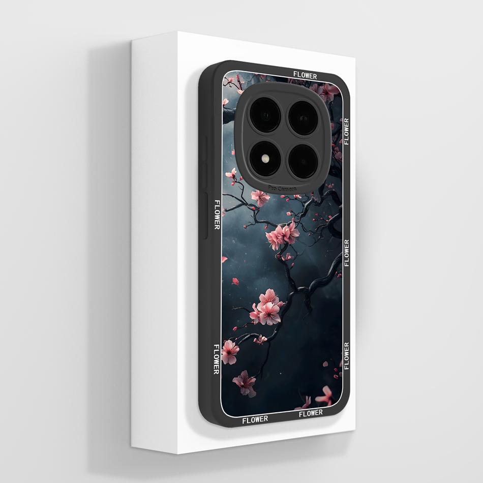 Für Redmi Note 15 Pro Plus Handyhülle Hübsche Blumen Weiches Flüssigsilikon Vollständige Abdeckung Hülle Für Redmi Note15 Stoßfest Funda