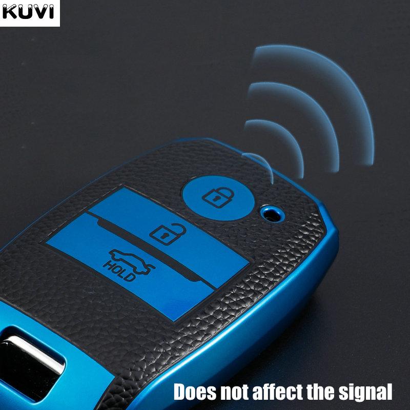 Leather Tpu Car Remote Key Case Cover For Kia Rio Rio5 Sportage Ceed Cerato K3 Kx3 K4 K5 Cerato Sorento Optima Cerato Picanto