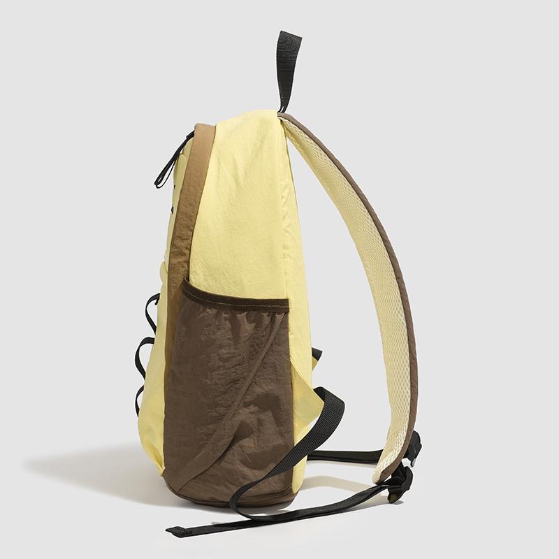 Contrast Color Student Schoolbag Women's Backpack Travel Bag