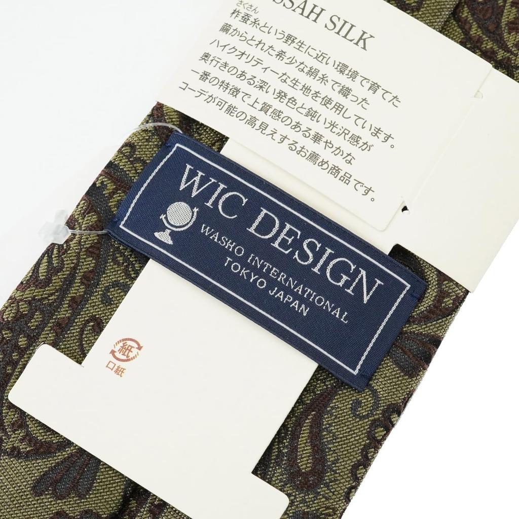 [WIC DESIGN  TUSSAH SILK (Tussah Silk) Small Pattern Tie]
