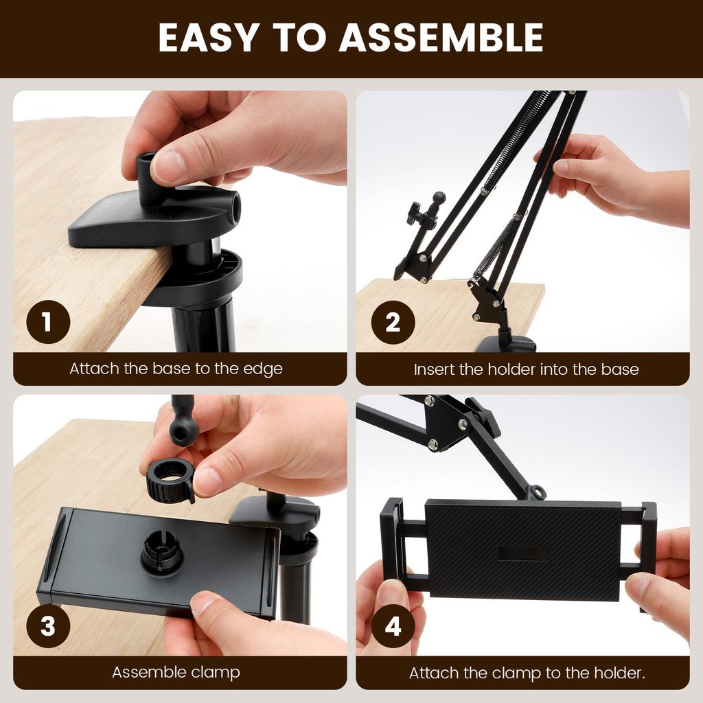 Embroidery Stand Adjustable Embroidery Hoop Holder Metal Cross Stitch Frame Stand Table Mount for Needlepoint Projects Tablet