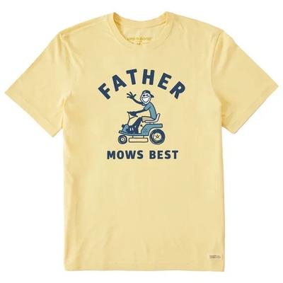 Das Leben ist gut. Herren Jake Vater mäht am besten Kurzarm Crusher T-Shirt, Sandgelb