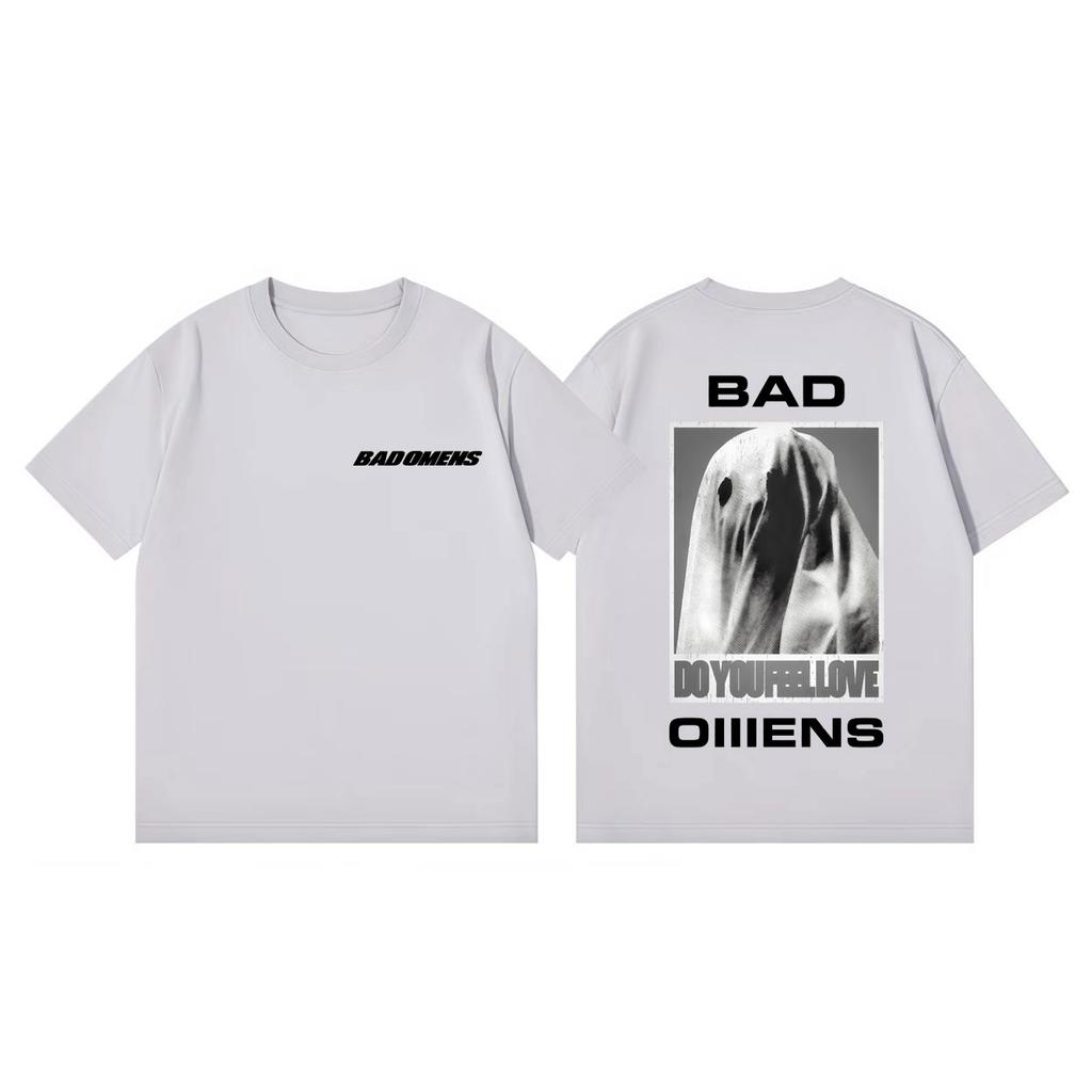 Ominous OUnisex Print Tshirt You Feel Love Journey Peripheral Product Tshirt for Unisex and Women Metal Rock Style Tshirt