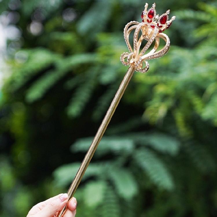 Rhinestones Royal Scepter Queen Staff For Theatrical Productions And Special Event Cosplay Costume Prop Fairies Wand