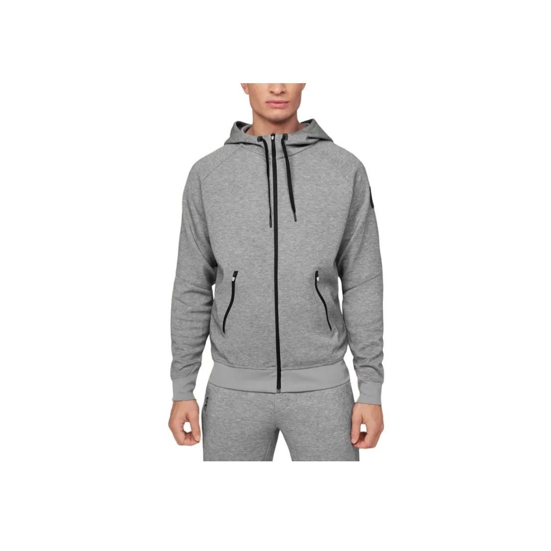 

Толстовка с капюшоном на молнии, однотонная куртка с длинными рукавами и застежкой-молнией, мужская толстовка с капюшоном 1ME11440423 XL