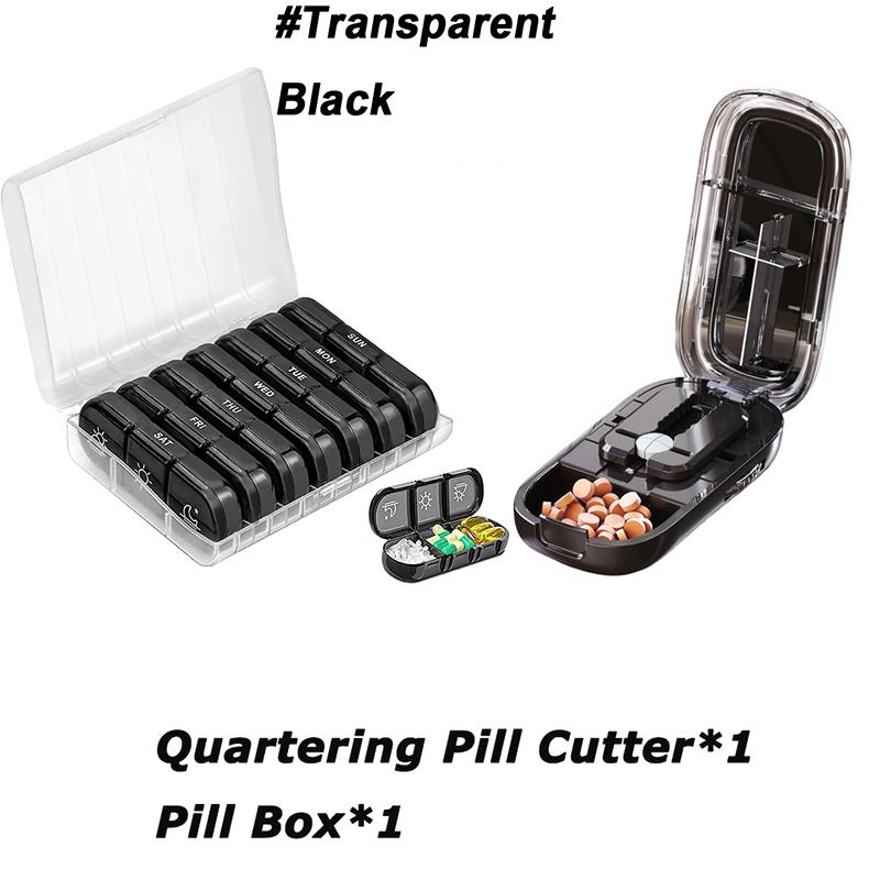 Weekly Pill Box 7 Days Portable Pill Box 7 Days with 3 Separate Compartments for Medications for Vitamins Design for Dietary