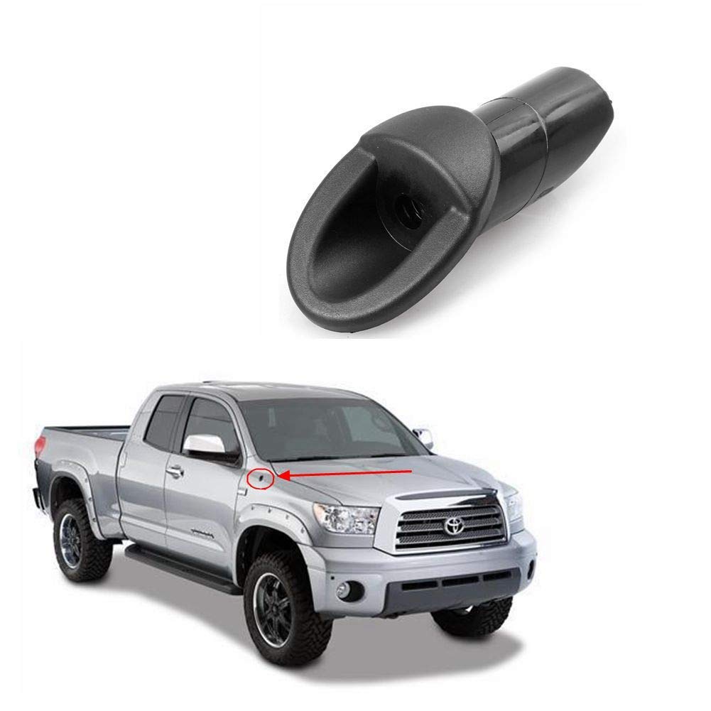 Mallofusa Rubber Antenna Bezel Trim for Toyota Tundra 2007 2008 2009 2010 2011 2012 2013 Manual Mount Fender Base Black