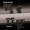 NEEWER Action Camera Mount Compatible with Hero 11 DJI Osmo Metal Magnetic Quick Release Mount with Screw and Folding Fingers for POV Photography