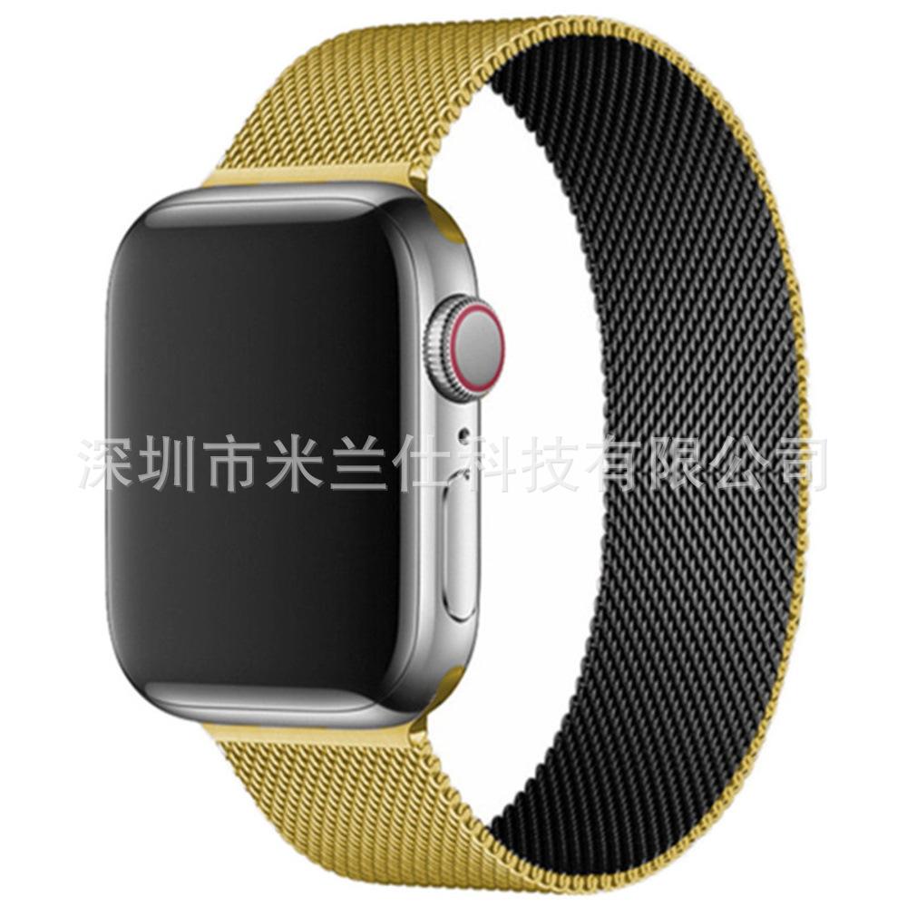 Milanese Loop Band for Apple Watch S11 Ultra2 SE 10 9 8 7 6 5, Metal Magnetic Clasp Replacement Strap, Silver 42/44/45/46/49mm