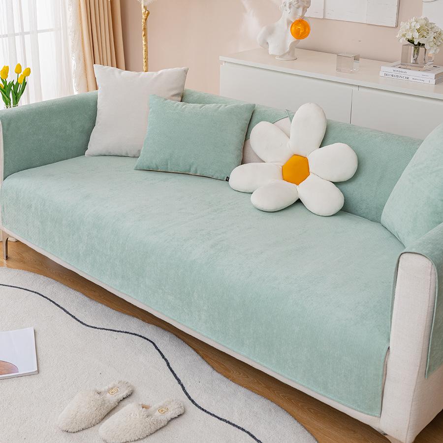 

Четыре сезона Универсальная однотонная водонепроницаемая подушка для дивана с защитой от кошачьих лап Простая подушка для дивана с защитой от мочи домашних животных 40*40cm