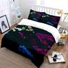 "Colorful Light Projection Set" Bedding Set with 1 Duvet Cover 2 Pillowcases Single Double King Queen, Gift