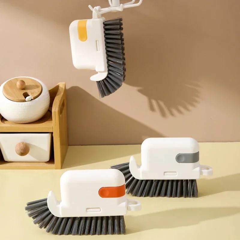 Removable 3-in-1 Window Groove Brush Door Groove Brush Kitchen Cooker Hood Brushing Household Bathroom Multifu Cleaning Brushs