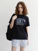 Deonseuteu Unisex Vintage Arch Logo T-Shirt_Udts6B145_French Navy