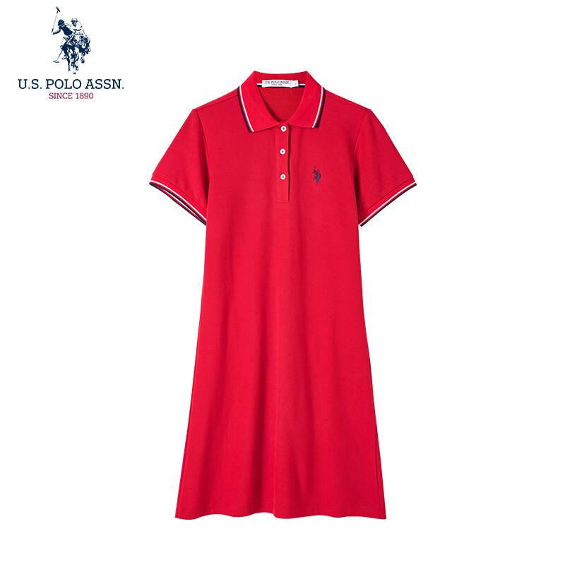 U.S. POLO ASSN. Women s H-Line Polo Dress L