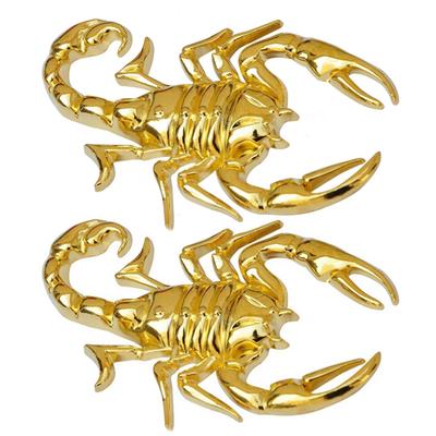 Stylish 1Pc 3D Funny Cool Metal Plating Scorpion Car Body Decor Decal Badge Sticker Auto Stickers