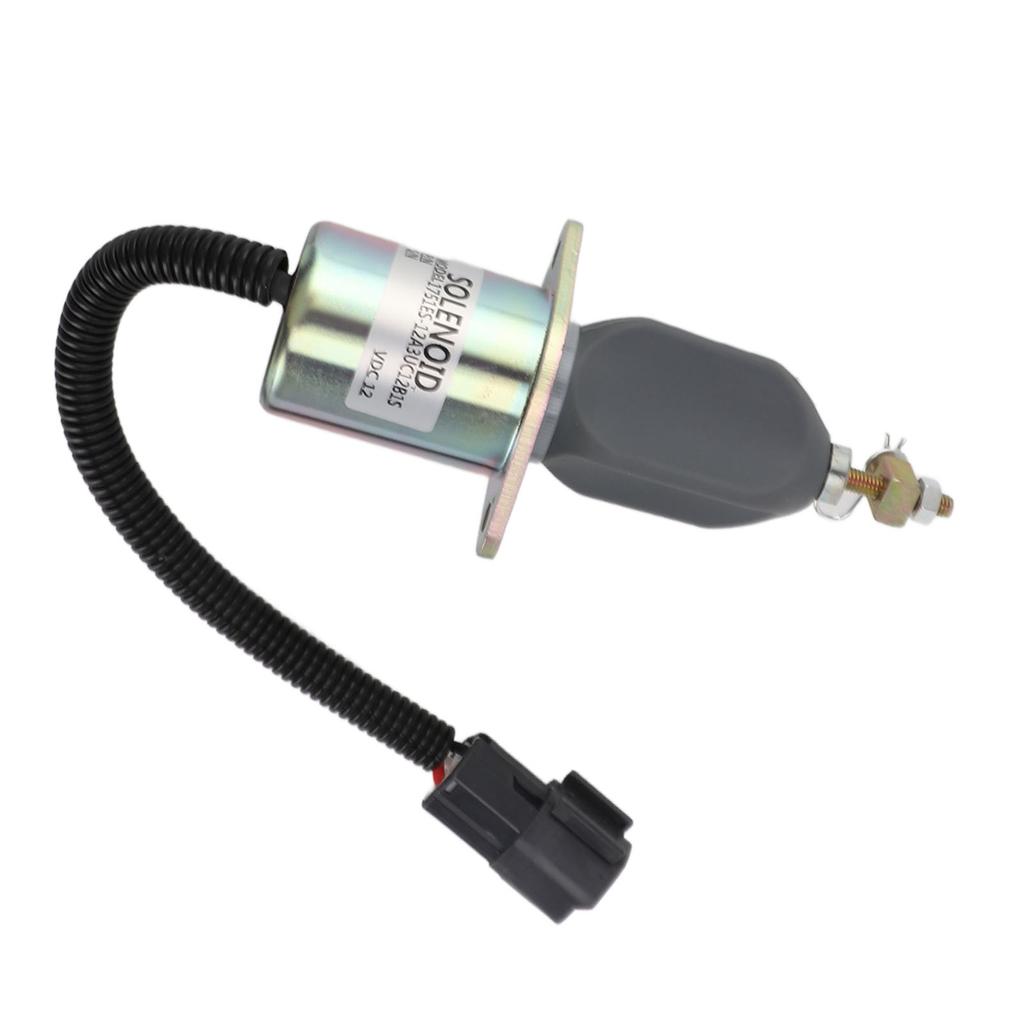 12V Fuel Shut Off Solenoid 1751ES 12A3UC12B1S Accurate Fuel Cut Off Stop Solenoid Valve for Generator Engine