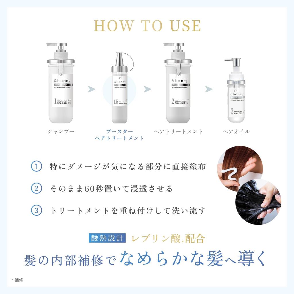 Professional System Repair Limited Triple Set Hair Booster Hair &honey (Shampoo, Treatment, Treatment)