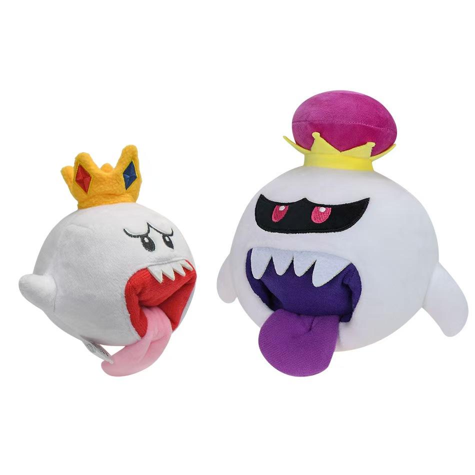 Super Soft Boo Plush Toy Crownrubytongue Ghost Stuffed Doll From Mario Game Cute Halloween Anime Collection Decor Gift