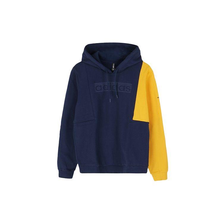 

Adidas Neo Color-Block Oversized Hoodie Men Tops Collegiate-Navy Blue EI4358 L