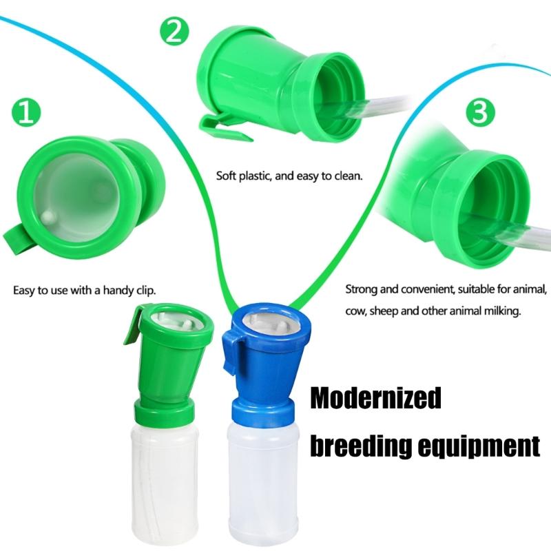 NonReflow Teat Dip Cups for Cow Sheep Goat Hygiene 300ml Ergonomic Dip Cup Nipple Cleaning