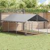 Vidaxl Gabbia per Cani con Tetto, 400 X 200 X 150 Cm