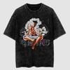 One Piece Gear 5 Luffy Oversized Tee, Vintage Washed Streetwear Shirt