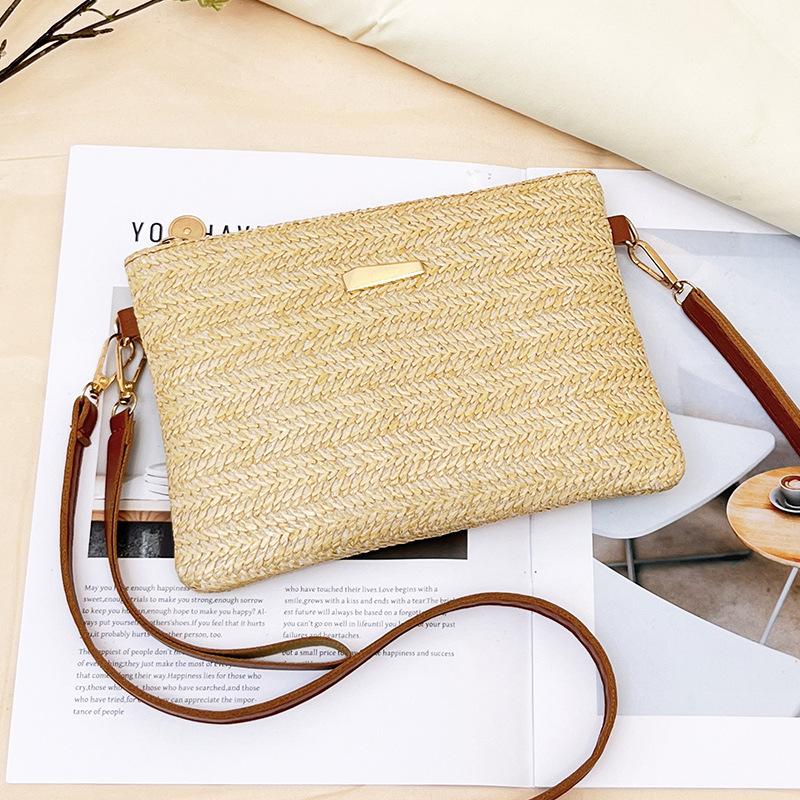 Handbag ladies woven messenger women's bag fashion straw woven women's bag