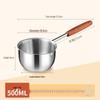 Lilang 500ml Stainless Steel Pouring Pot with Wooden Handle