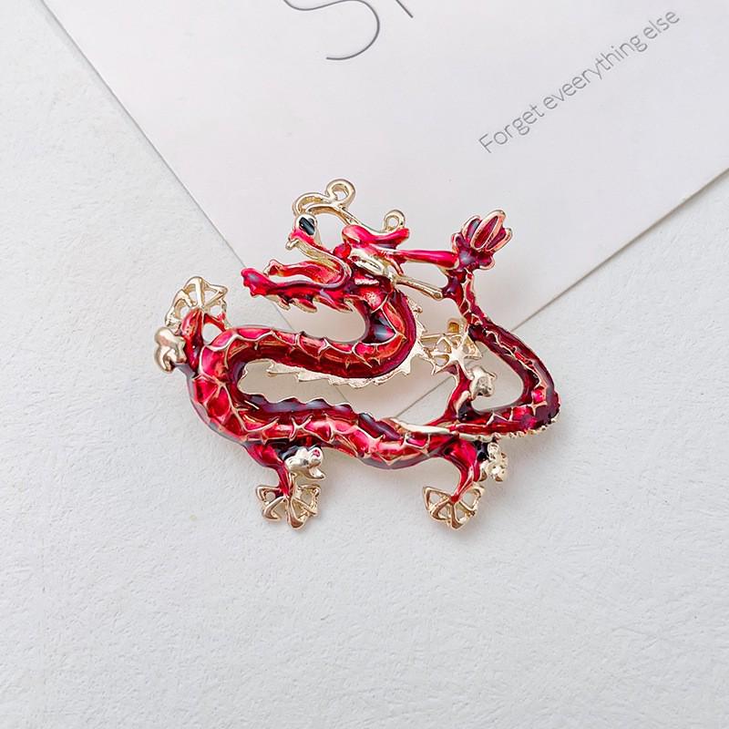 Premium Dragon Zodiac Brooch - High-End Alloy Sweater Accessory