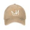 Crown Suede Casual Baseball Cap  New Vintage Washed Cotton Baseball Cap Parent Kids Sun Hats