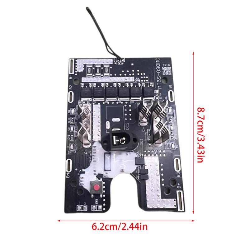 Für Makita 18650 3 Legierungen Mit Temperaturregelung Seitenlichter Schutzplatine Passend für Elektrische Scheren Winkelschleifer