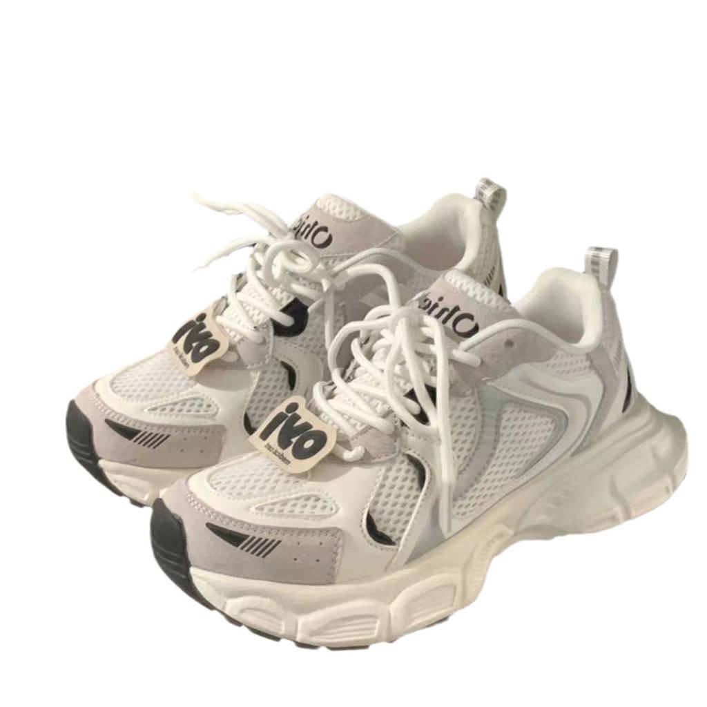 Original Explosive Platform Dad Shoes Women's Summer Mesh Breathable Versatile Shoes Niche Women's Shoes Casual Sports Shoes Women