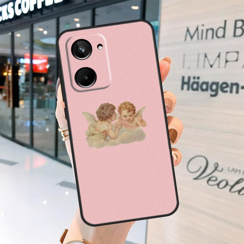 Renaissance Angel Aesthetic Case For Realme 15 14 13 12 11 Pro Plus GT6 GT7 Pro C55 C51 C35 C53 C61 C65 C67 C63 C71 C75
