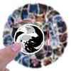 60-Piece Waterproof Wolf Cartoon Graffiti Stickers for DIY Decoration