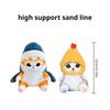 12cm Cartoon Cute Shark Fried Shrimp Cat Plush Doll Pendant Charm Package Pendant