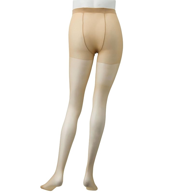 [Inujirushi Honpo] Maternity Run-Resistant Compression Pantyhose, 2 Pairs, with Front and Back Gussets, PS6152 Natural Beige, Size L~LL