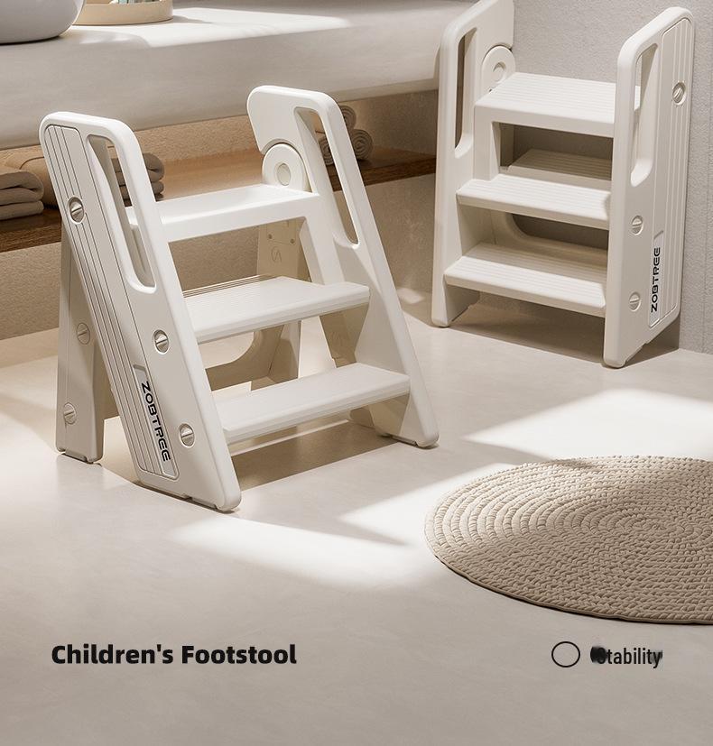 Zhi Bi Shu Foldable Toddler Sink Step Stool for Face Washing