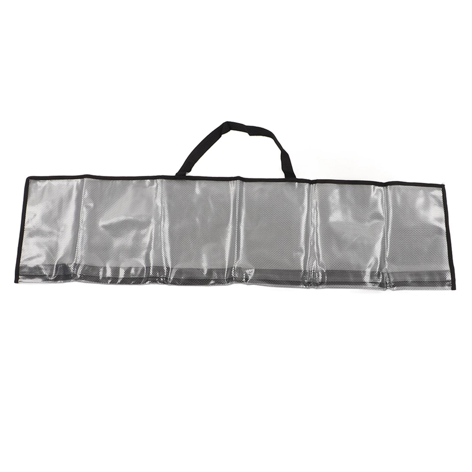 Fishing Rod Bag Large Capacity Transparent Foldable Exquisite Workmanship PVC Fishing Rod Carrier Case for Outdoor Fishing