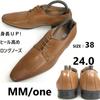 MM One Height Boost Plain Toe Long Nose Secret Shoes Brown 24.0(USED)