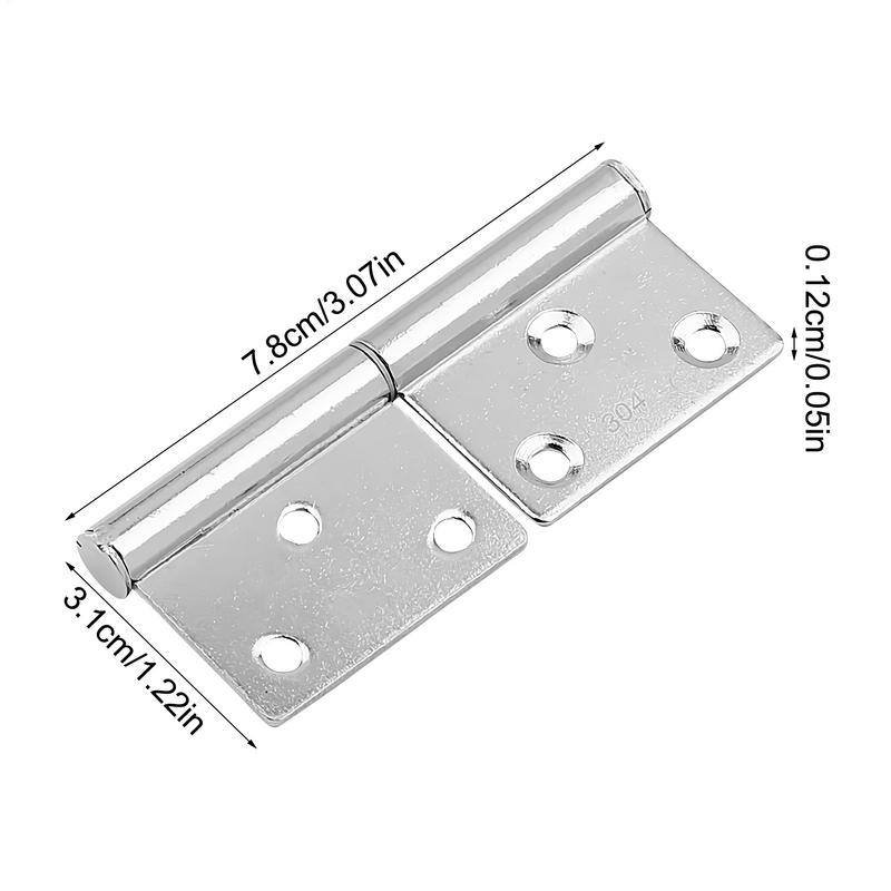 Heavy Duty Door Hinges Detachable Flag Door Hinge Furniture Locks Barn Offset Gate Attachment for Metal Doors Window Cabinet