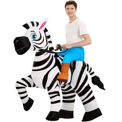 Adult Inflatable Zebra Riding Costume