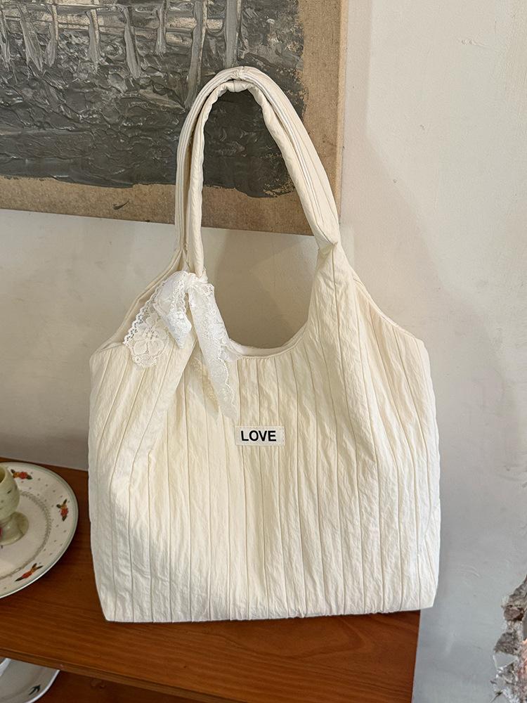 

Холщовая сумка большой вместимости в стиле ленивого ветра, женская, для корейских студентов, для учебы, для поездок, простая и универсальная наплечная сумка-тоут