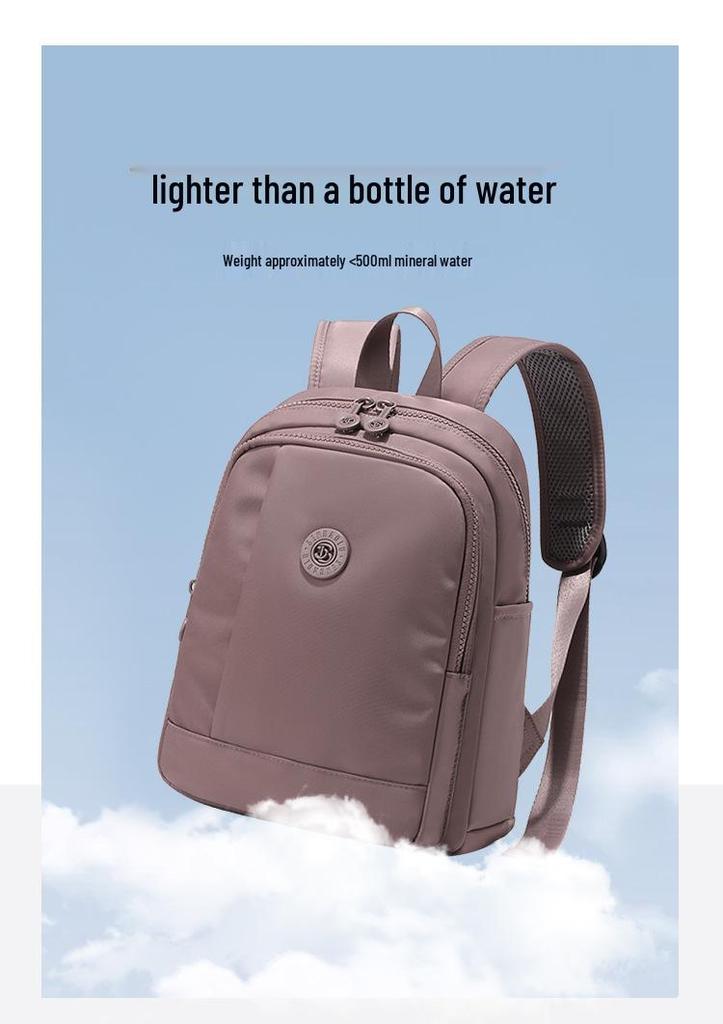 Women's Lightweight Nylon Backpack: Durable, Waterproof, Large-Capacity for Casual Travel, School, and Versatile Commuting Use.