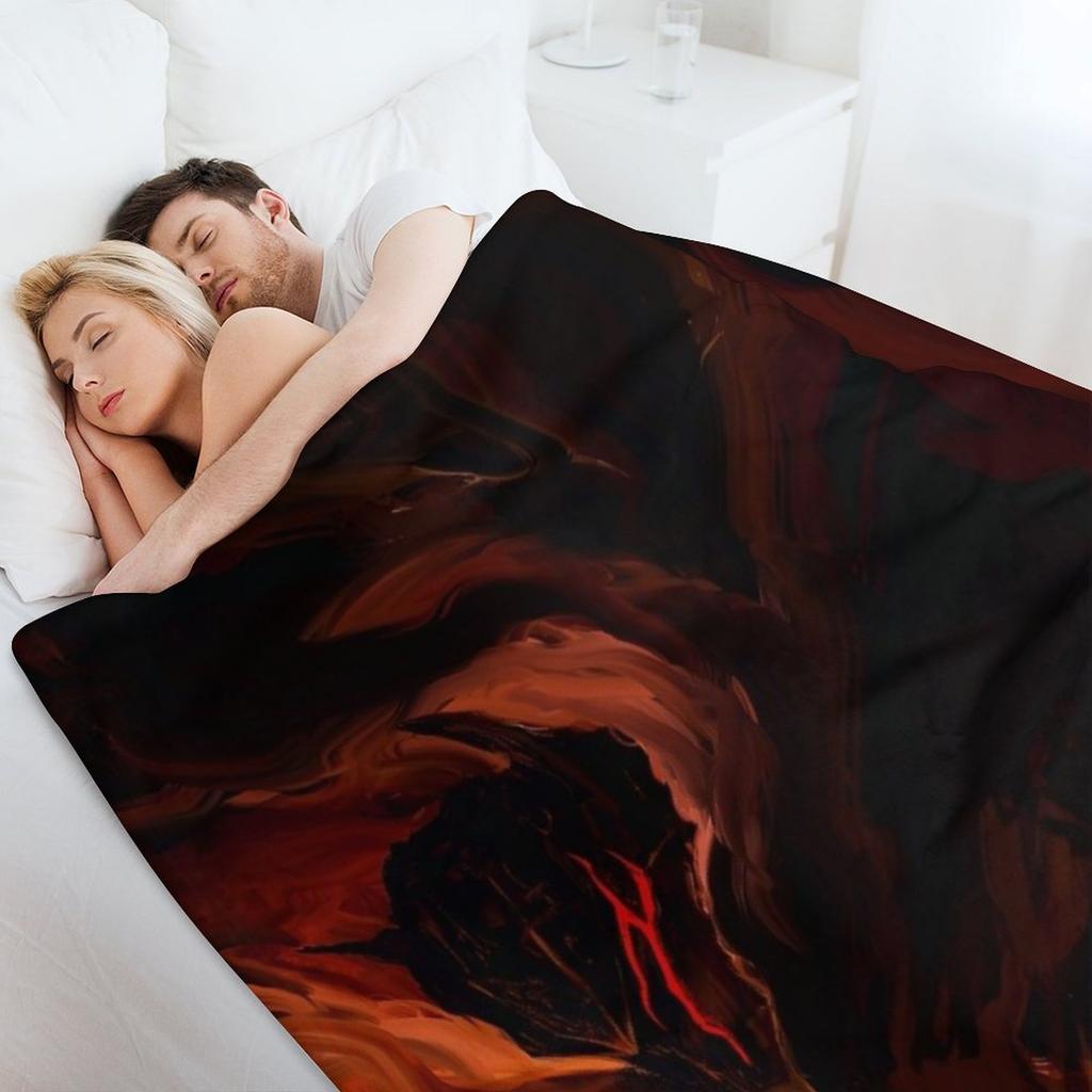 Inferno Throw Blanket Camping Giant Sofa Extra Large Throw Funny Gift Blankets