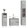 VidaXL Ensemble de meubles de salle de bain 3 pcs gris béton 3190225