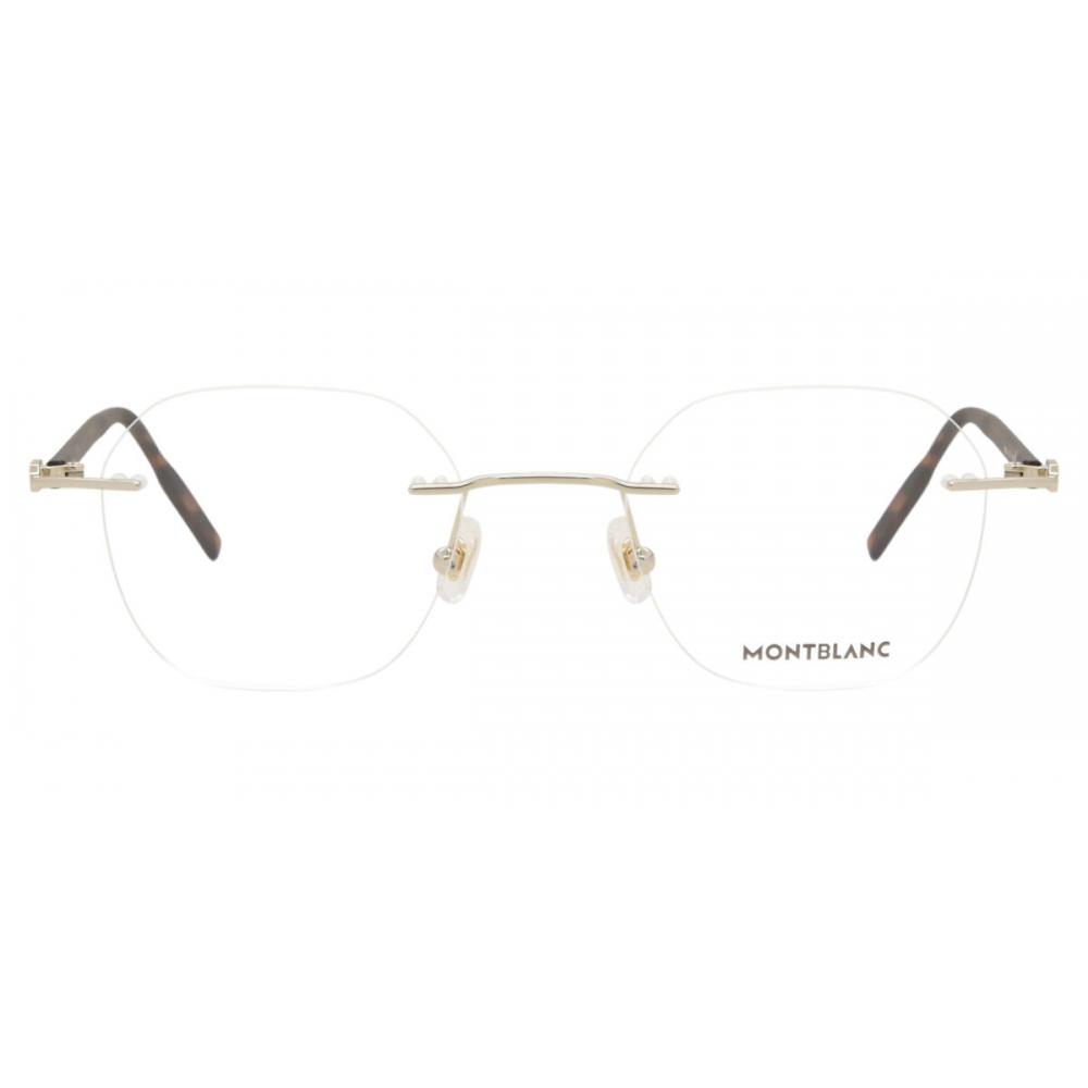 

Mont Blanc Mb0223o 002 Men Eyeglasses Light Gold/50