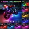 6 Pcs Motorcycle LED Light Kits, App Control Multicolor 6 Pcs Multicolor