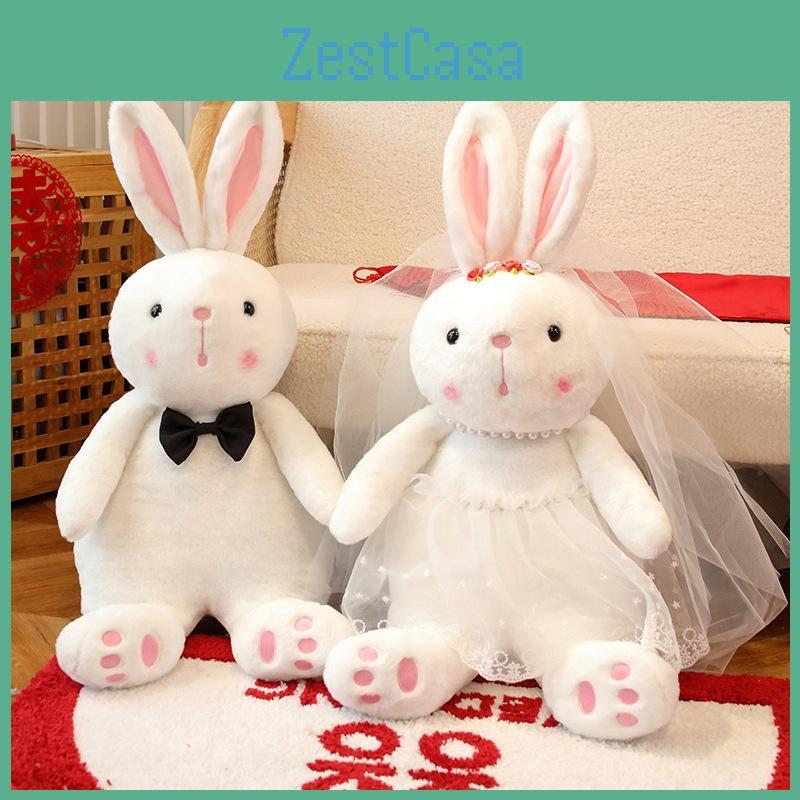 Rabbit Wedding Couple Plush Toy Stuffed Animal Doll Home Decoration Kids Gift